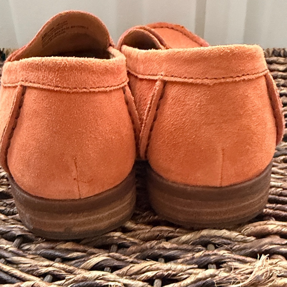 Born Vibrant Orange Suede Flats - Picture 6 of 8